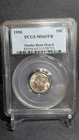 1950-P Roosevelt Dime PCGS MS/65FB Omaha Bank Hoard -18 Years In Storage!