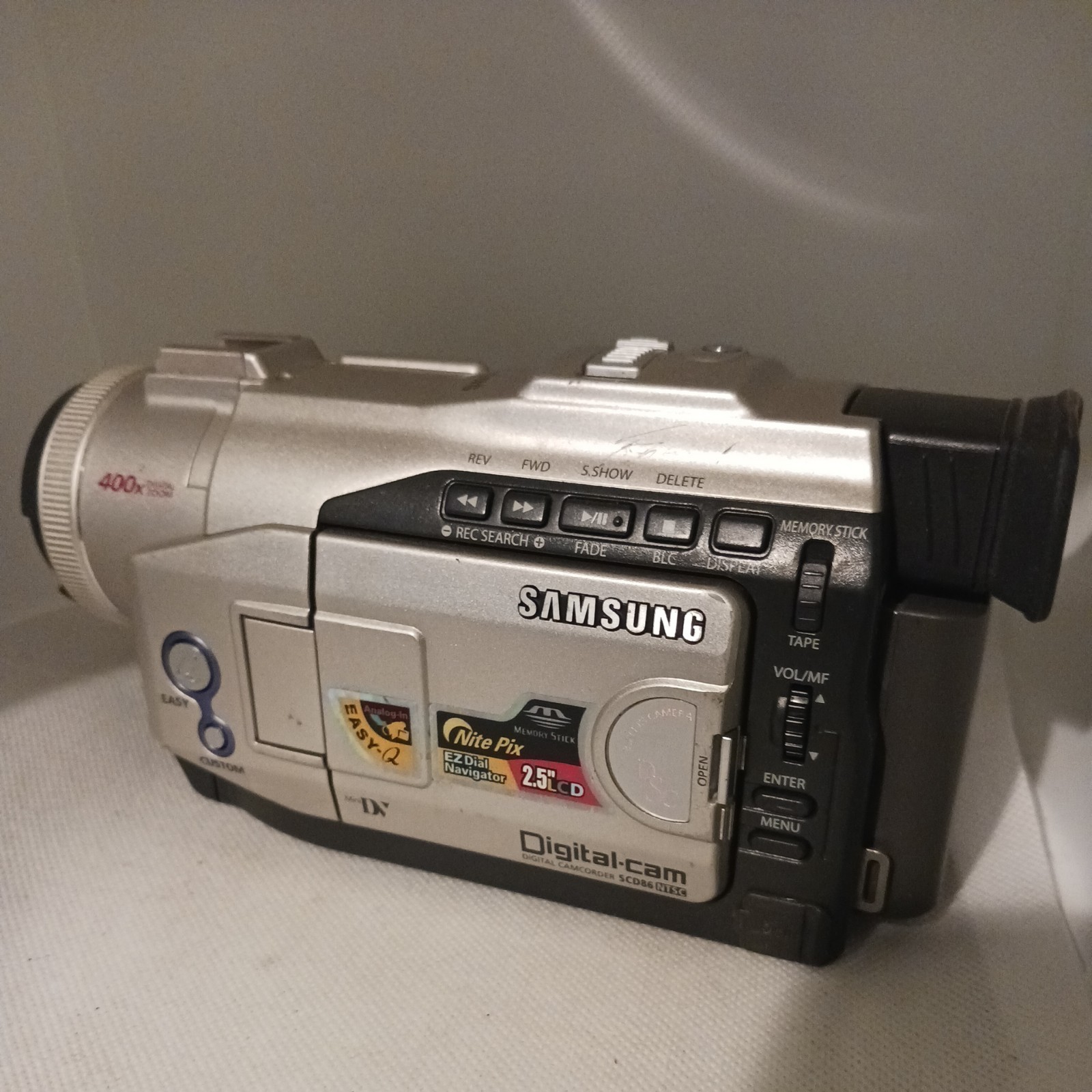 Samsung 800x Digital Cam SCD23 Untested Camcorder