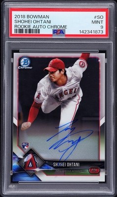 2018 Bowman Chrome Auto Shohei Ohtani RC Rookie PSA 9 | eBay