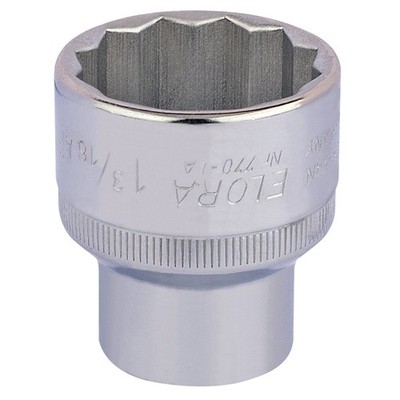 Elora Bi-Hex Stecknuss 1/2''D 1.3/16'' verchromt gehärtet 24509