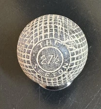 Rare 1890s THE SEFTON 27 1/2 Line Cut Gutta Percha Golf Ball