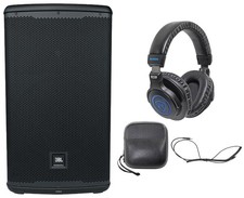 JBL EON712 12" 1300 Watt Powered Active DJ PA Speaker w/Bluetooth/DSP Headphones