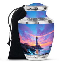 Lighthouse Urn 10Inch for Ashes Large Urns for Human Ash Container Funeral