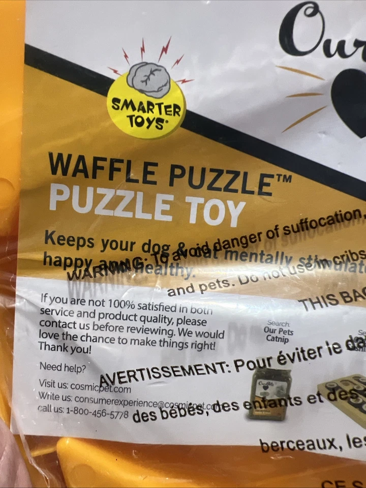 Nuevo Our Pets Waffle Interactivo Puzzle Juego Alimentador Lento Foto 4 de 4