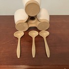 Tupperware Condiment Caddy Set Food Storage Spoon Vintage tan NICE — photo 4