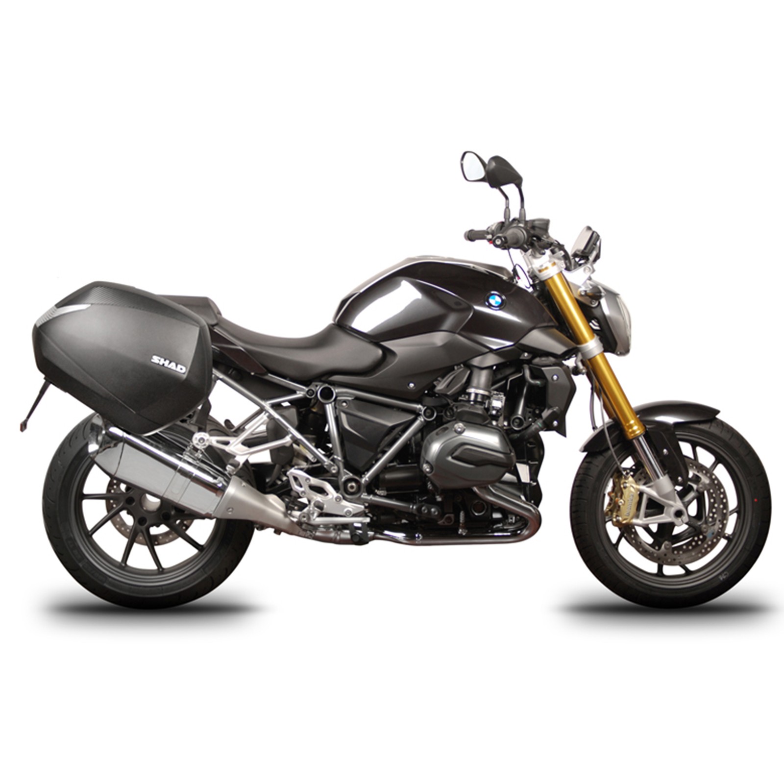 Fixation Shad 3P BMW R1200R R1250R R1250RS support valise latérale moto