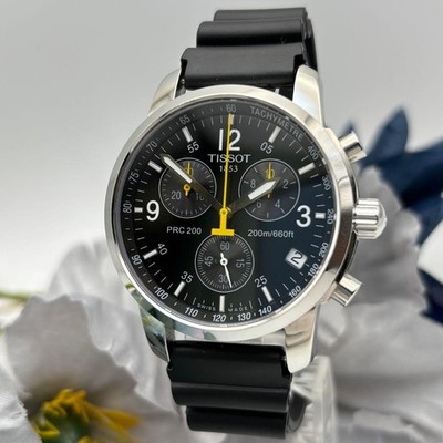 Tissot T-Sports Chronograph Quartz Black Dial Rubber Watch