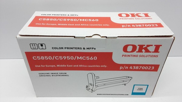 Okidata 43870023 Bildtrommel Cyan 20.000 Seiten FüR Okidata C5850/C5950-image