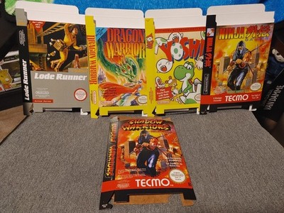 NES Custom Box Lot / Ninja Gaiden, Shadow Warriors, Yoshi, Lode Runner,...