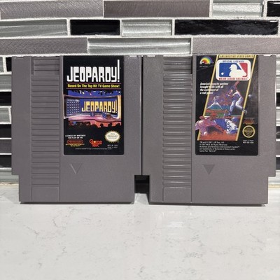 Jeopardy Major League Baseball Nintendo NES Bundle Authentic Tested Working 