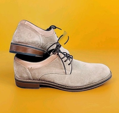 Joseph Abboud Men's Cannon Honey Comb Brown Suede Oxfords Dress Shoes Size 10.5
