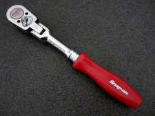 Snap-on 38 Drive Red Hard Handle Flex Head Ratchet F735 Usa
