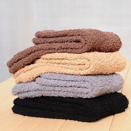 3 Pairs Thickened Warm Socks Fuzzy Winter Man Adult Slipper Stocking for Men - Picture 3 of 12