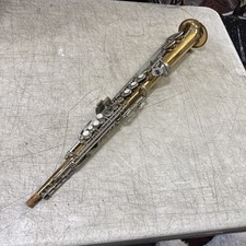Vintage Borgani Soprano Saxophone Made In Italy Serial  4687 Good shape