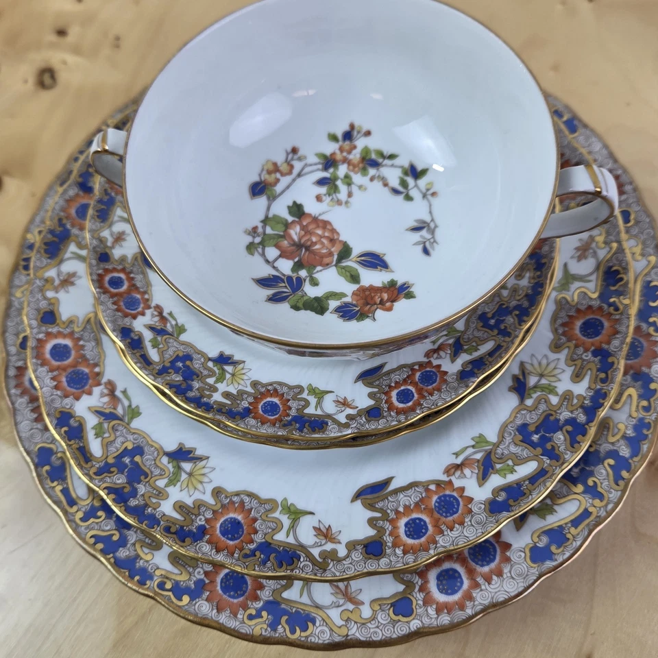 Platos de sopa y sello trasero Bernardaud Limoges Singapur de 6 piezas Foto 2 de 4