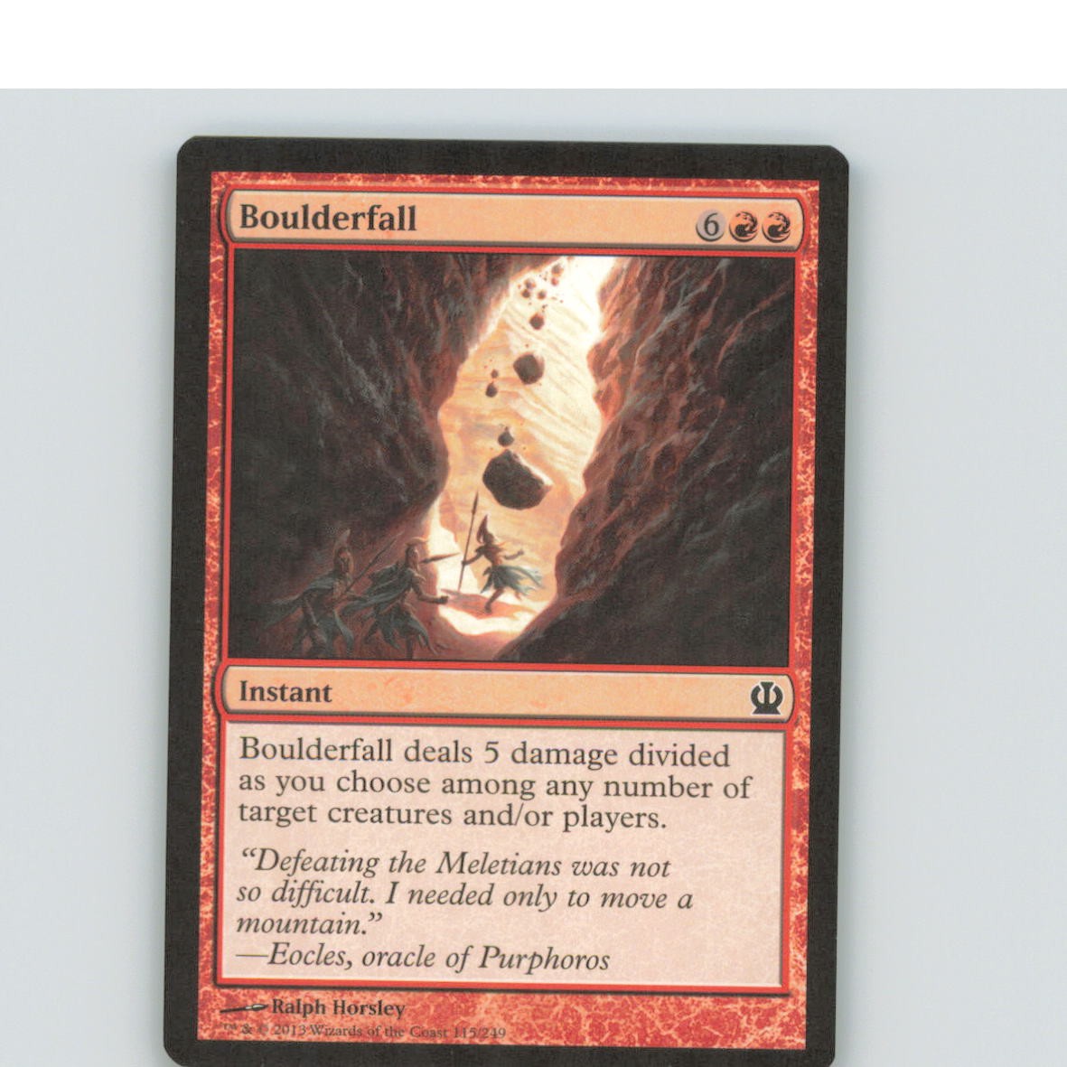 BOULDERFALL 115 C THEROS MAGIC: THE GATHERING NM/M