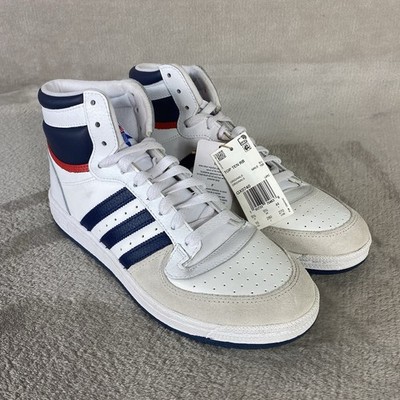adidas Top Ten RB GX0740 Mens Size 10 White Blue Leather Hi Top Shoes NEW
