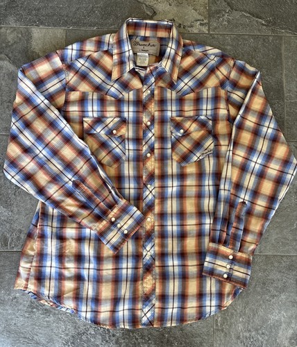 Chemise Western Lucky Brand – Pearl Snap – 100% Coton – Taille L