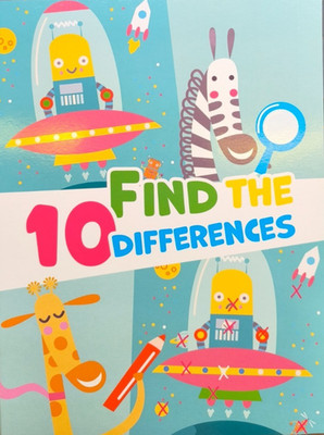 Finde die 10 Unterschiede Heft DIN A4 | Rätselbuch Kinder mit Lösungen