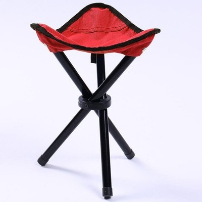 Silla plegable para acampar al aire libre (rojo) 22 x 22 x 31 cm