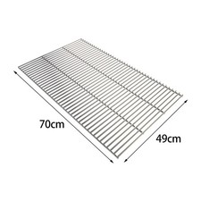70CM Stainless Steel BBQ Grill Wire Mesh Rack Grate Grid Cooking Replacement Net
