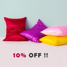 Set of 2 Silky Soft Satin Pillowcase, Standard/Queen/King/CK Size, All Colors