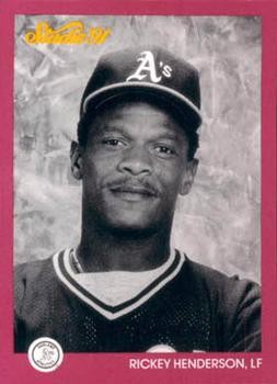Rickey Henderson 1991 Studio 104 Oakland Athletics Baseball Card