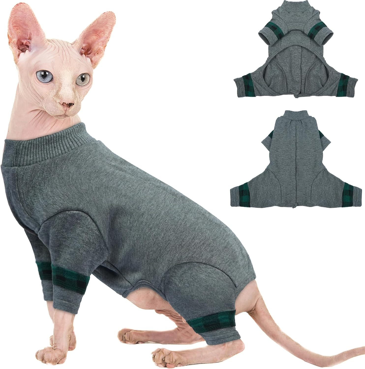 Tutina Protettiva per Gatti Sphynx: Morbido Cotone Ipoallergenico