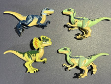 Lego Jurassic World Dinosaur Raptor09 Raptor13 Dilo02 Velociraptor Dilophosaurus