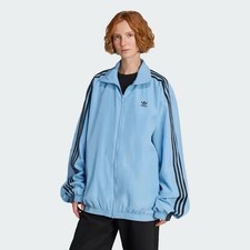 Adidas Originals Firebird Oversized Track Jacket Size M Ash Blue Women JY2638