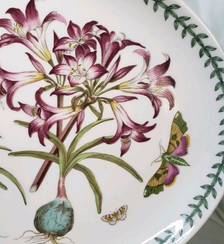 Portmeirion The Botanic Garden•14" Oval Platter• Amaryllis Reginae Mexican Lily - Picture 5 of 9