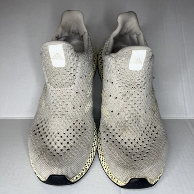Adidas Futurecraft 4D Shoes Men's US 7.5 White Cream Activewear Running FZ2560