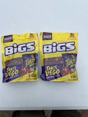   Bigs Takis Fuego Sunflower Seeds   Hot Chili & Lime Flavor (2 Bags)  