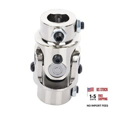 1" DD - 3/4" DD Steering Shaft Universal U Chrome 3/4-36 Spline X 3/4 DD 83mm