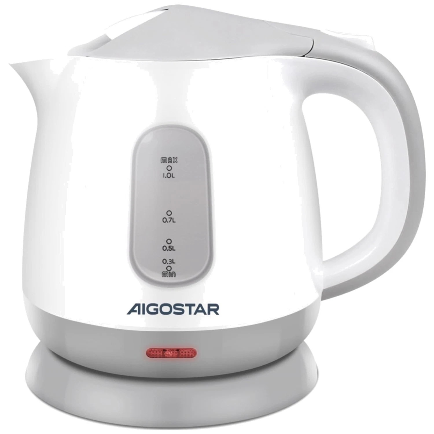 Portable 1L Electric Tea Kettle, BPA-Free Grey