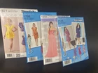 LOT of 4 Simplicity SEWING Dress PATTERNS UnCUT Women Sizes 4-12