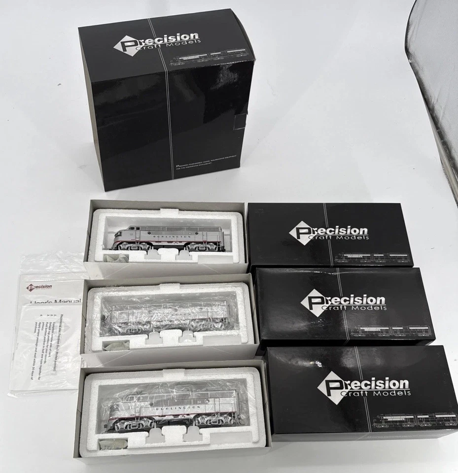 Modelos artesanales de precisión escala 324 HO California Zephyr EMD F3 ABA DCC listos L/N Foto 3 de 4