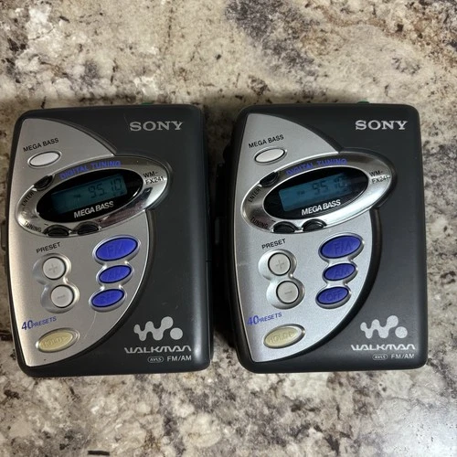 VTG Sony - WM-FX241 FM/AM Radio Casette Player Walkman Lot *READ - For Parts*