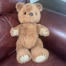 Vintage 1981 Dakin Dark Brown Jointed Teddy Bear Plush Stuffed Animal