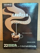 LavAzza Coffee ESPRESSO Italiano Roast 100% 22 K-Cups Single Serve JAN 2027