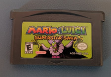 Mario And Luigi Superstar Saga Game Boy Advance Cart Only - Tested Authentic