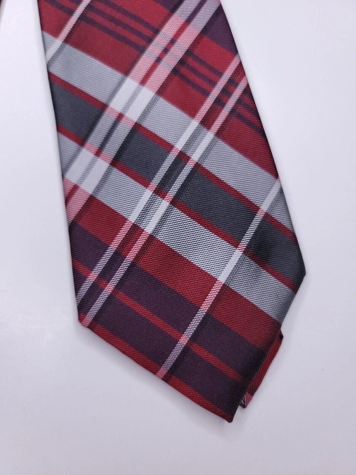 Corbata formal Express para hombre 60"Lx3,5"W gris/marrón Foto 2 de 4