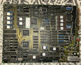 Data East Two Crude Arcade PCB, JAMMA, Untested