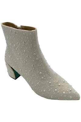 Betsey Johnson Women's Corry Ankle Boots Pearl