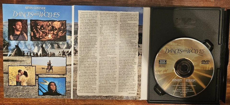 Dances with Wolves (DVD, 1998, THX Digitally Mastered) - Image 3 of 4
