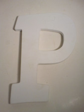 White Letter Wood Wall Decor ''P''