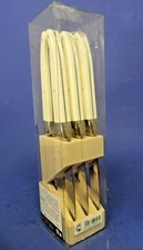 Laguiole Jean Dubost Steak Knives Cream Handles Set Of 6 Made in Thiers France