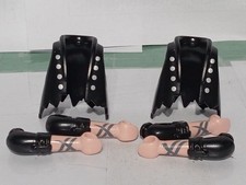 PLAYMOBIL x2 SCHWARZARM WESTEN TÄTOWIERT REVOLVERHELD PIRAT BANDIT DIEB