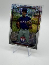 2023 Bowman Chrome Sebastian Walcott 1st Mojo Refractor Rangers #BCP-189