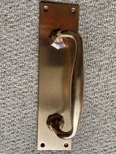 Brass Door Handle Shop Pull Old Pub  Vintage 10" over 600g